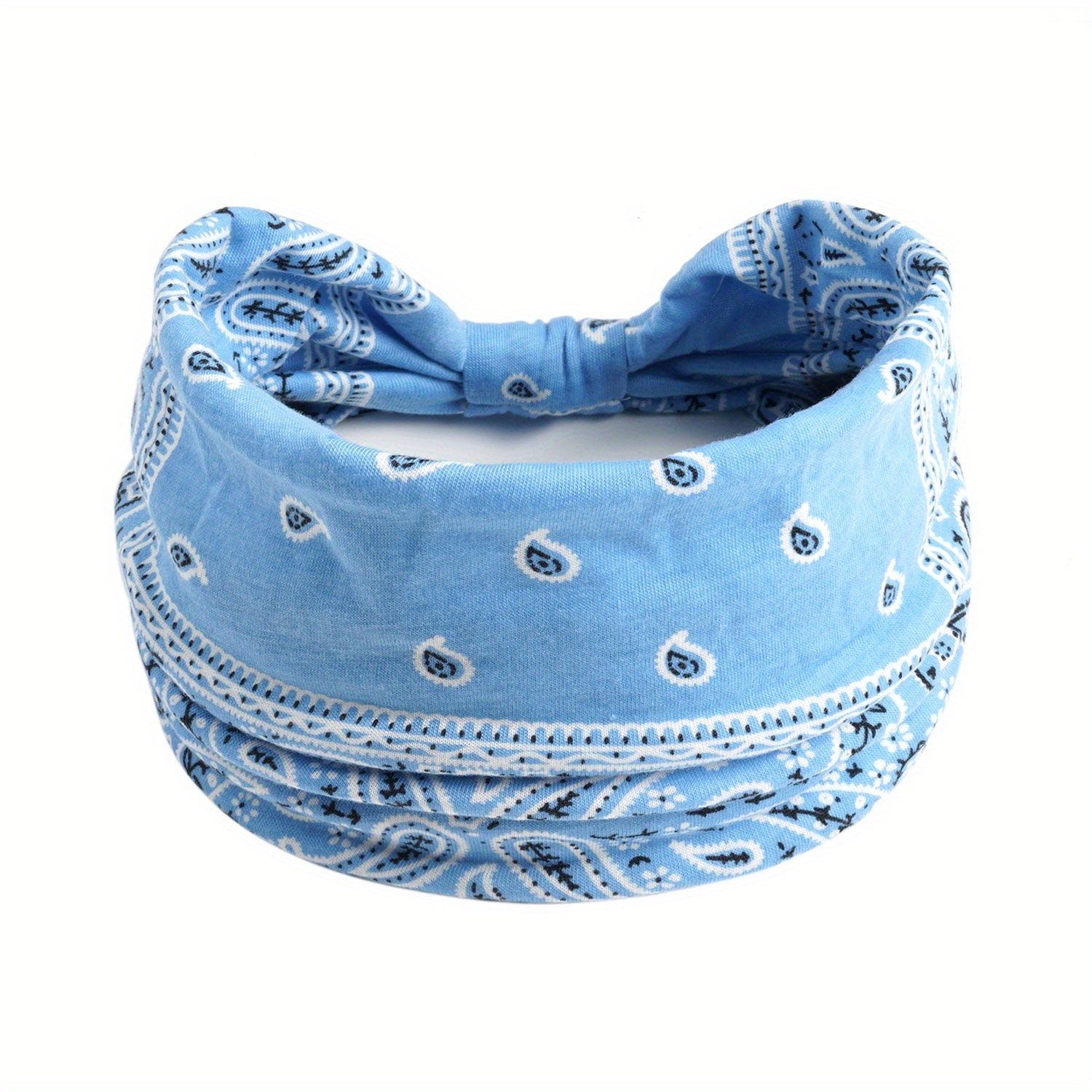 Chic Boho Paisley Headband for Active Women - Durable, Stretchy Turban for Fashion & Sweat Control