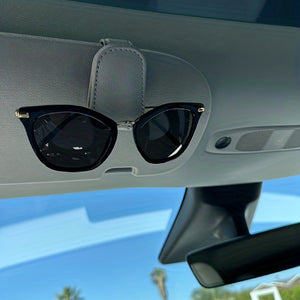 1pc Magnetic Sunglasses Holder for Car Visor - Convenient Car Interior Accessory