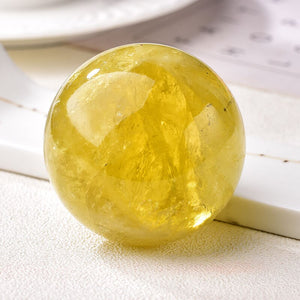 1PC Natural Topaz Ball Fashion Quartz Crystal Ball Gem Natural Stone Fecoration Home Decoration Healing Mineral DIY Gift