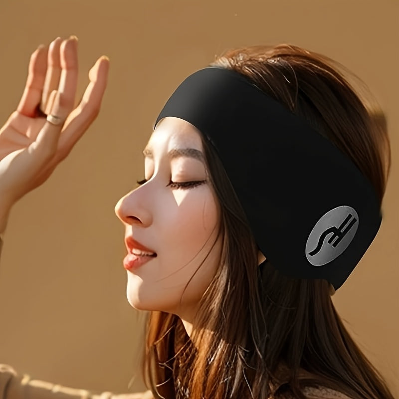 Noise-Canceling Sleep Mask with Ear Muffs | Adjustable, Comfortable Cotton Eye Cover for Restful Sleep & Travel | Noise Isolation | Solid Color Black | Ideal for Peaceful Slumber