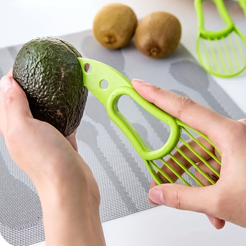 1pc Avocado Slicer - 3-in-1 Multifunctional Tool for Outdoor, Home, and Camping Use