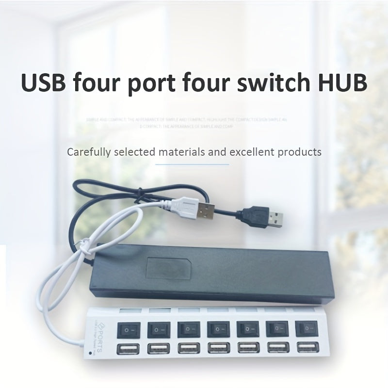 2.0 USB C Docking Station 4-7 Port Multi-Splitter Adapter Multi-Function Expander High-Speed USB Hub For MacBook Laptops And Devices