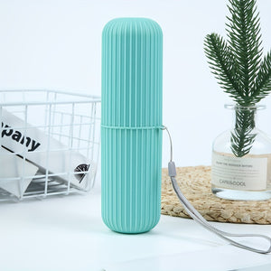 1pc Hypoallergenic Portable Travel Toothbrush Holder Set with Storage for Mouthwash and Toothpaste - Essential for Business Trips