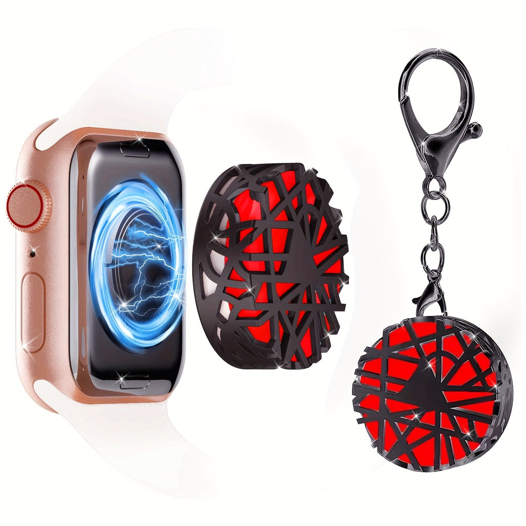Apple Watch Fast Charger - Portable Magnetic Wireless Charging Stand with Dual Ports and LED Light - Compatible with Series 9/8/7/SE/6/5/4/3/2