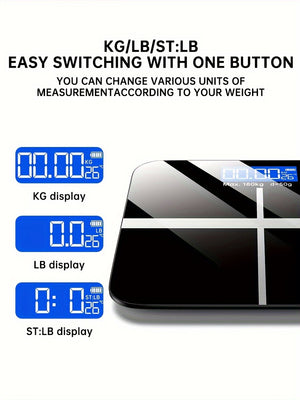 Weight Scale Electronic Scale, 396 Pound Digital Bathroom Scale, High-precision Weight Scale With LED High-definition Display Screen And Tem