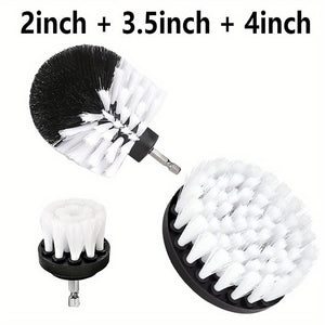 3pcs Drill Brush Set, Power Scrubber Wash Cleaning Brushes Tool Kit, Clean All Purpose Drill Brush For Grout Floor Tub Shower Tile Bathroom