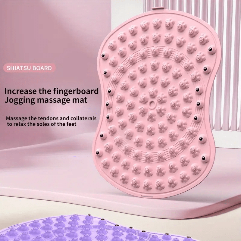 Acupoint Foot Massage Toe Pressing Plate Foot Massage Artifact Pad Silicone Toe Pressing Plate Thickening Home Jogging Foot Pad