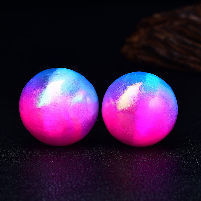 42mm Aura Gypsum Chakra Healing Ball Meditation Healing Crystal Decor Gift