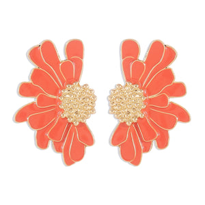 Flower Design Earrings Gift for families