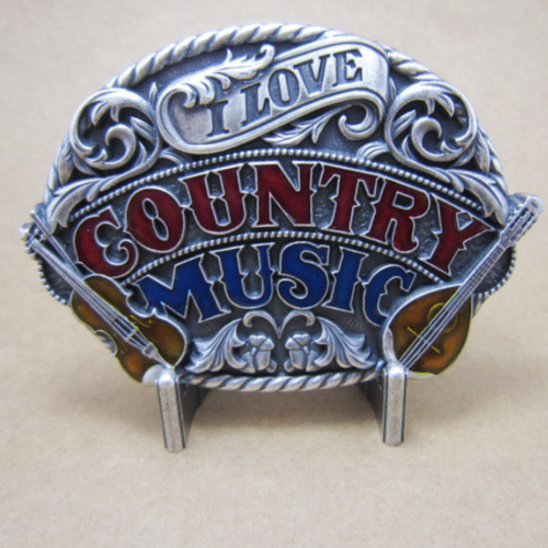 Western Men Zinc alloy Leather Belt Buckle American Country Music Pattern US Local Shipping