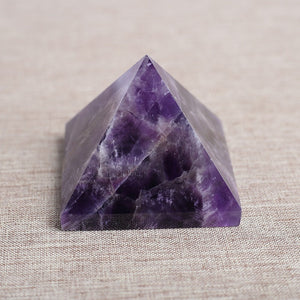 Pyramid-Finest Big Dream Amethyst Quartz Crystal Gemstone 2.17\ Carved Pyramidal Crystal Healing Crafts