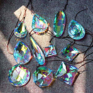 1pc Crystal Pendant Sun Catcher Glass Prism Hanging For Home Decoration Wedding Party Decoration