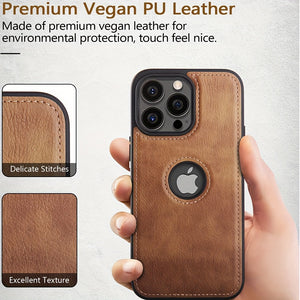 For IPhone 15 14 13 Pro Max 12 11 X XR XS MAX 7 8 Plus Faux Leather Case, Thin Flexible Soft Grip Luxury PU Faux Leather Cover , Durable Ant