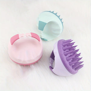 Soft Silicone Scalp Massager - Gentle Shampoo Brush for Deep Clean & Relaxing Head Massage, Perfect for Home Spa & Salon Use