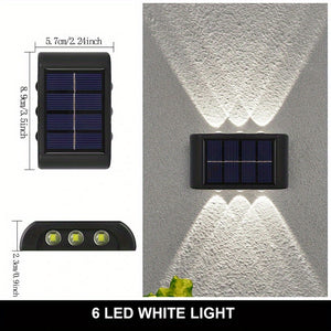 Brighten Up Your Outdoor Space With 2pcs Solar Up & Down Wall Lights!