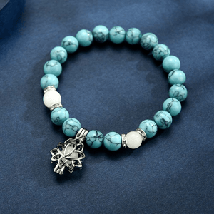 Glowing In The Dark Beaded Bracelet Turquoise Beads Hand Jewelry Decor For Women