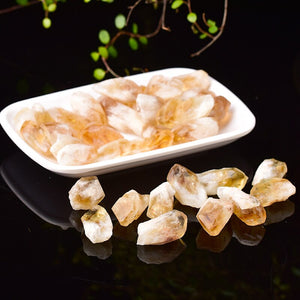 Natural Citrine Crystal Point Natural Quartz Raw Crystals Rock Mineral Specimen Energy Healing Stone Ornaments Home Decoration