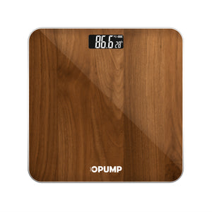 OPUMP High Precision Digital Bathroom Scale, Electronic Weight Scale, Accurate, Safe, Easy to Read, High Capacity, with Backlit HD LCD Display, 400 Lbs Capacity, Switchable Between Kg/lb/st, Includes 3 AAA Batteries