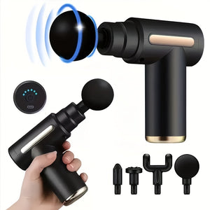 Mini Portable Muscle Relaxation Neck Massager with Rechargeable Lithium Battery - Professional-Grade Fascial Gun for Whole Body Massage, USB Charged, Compact Design, Ergonomic Grip, Alcohol-Free, Massage Device|Compact Design|Ergonomic Grip, Neck Massager