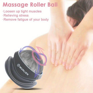Massage Roller Ball Tight and Sore Muscles Relief Manual Massager Alleviating Shoulder Arms Back Legs Calves or Muscle Tension - Gray