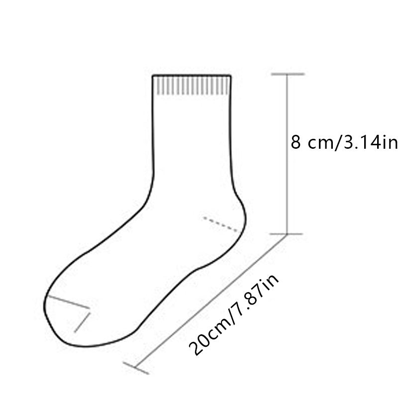 5 Pairs Women's Spring and Summer Thin Flower Pattern Breathable Sweat Absorbent Mid-tube Socks for The Elderly, Four Seasons