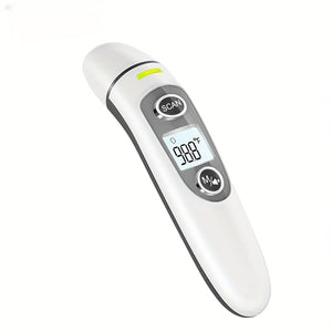 Professional Non-Contact Digital Infrared Thermometer - 1 Second Quick Detection Of Fever On Forehead And Ears With LCD Display, Battery Operated(Batteries Not Included), Ideal For Home