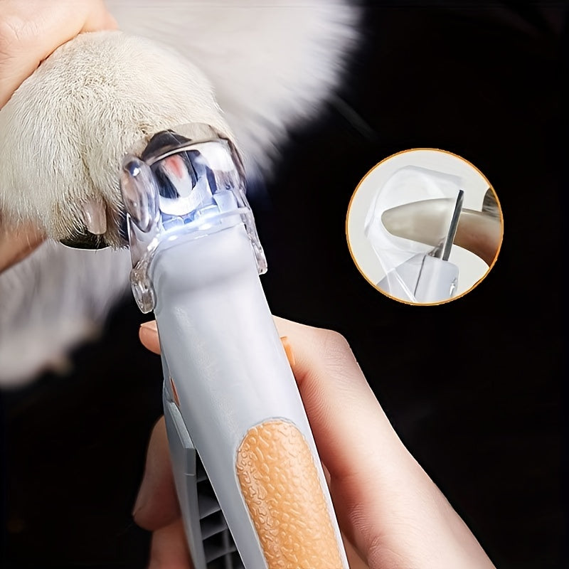 1pc LED Pet Nail Grinder For Easy And Safe Dog And Cat Paw Grooming