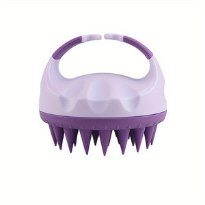 Soft Silicone Scalp Massager - Gentle Shampoo Brush for Deep Clean & Relaxing Head Massage, Perfect for Home Spa & Salon Use