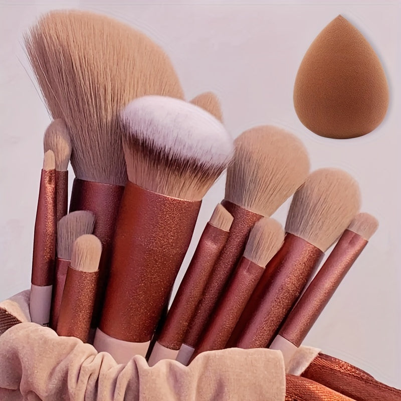 Makeup Brush Set Soft Fluffy Professiona Cosmetic Foundation Powder Eyeshadow Kabuki Blending Make Up Brush Beauty Tool Makeup Sponge Storag