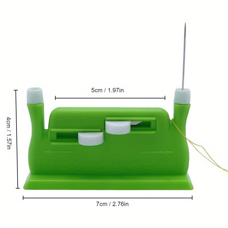 1pc Multi-functional Automatic Double-headed Sewing Needle Threader for Home Use