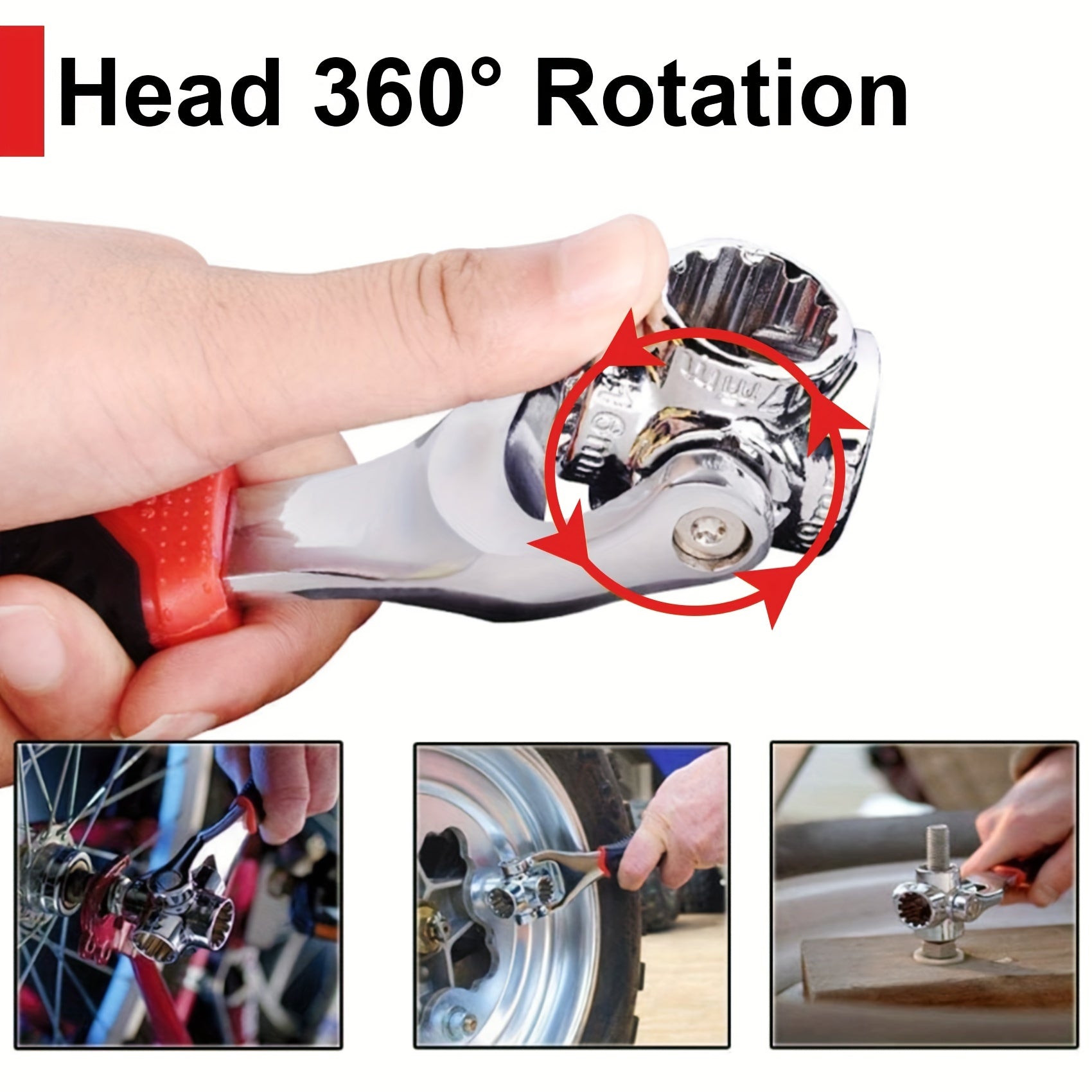 Upgrade Your Toolbox with This 52-in-1 Universal Socket Wrench - 360° Rotating Head & Powerful Magnet!