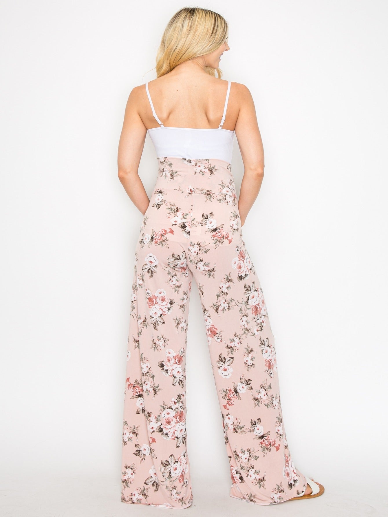 My Bump Women's Maternity Casual Bohemian Damask Palazzo Pants with Tummy Control - Stylish and Comfortable for Expectant Mothers - Availabl