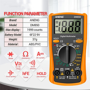 1pc Small Household Multimeter, High Precision Multifunction Tester