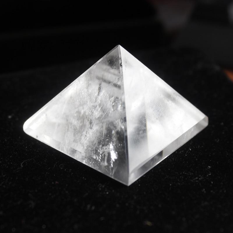 Natural Transparent Quartz Crystal Pyramid Clear Reiki Healing Natural white crystal Pyramid raw stone polishing BB03