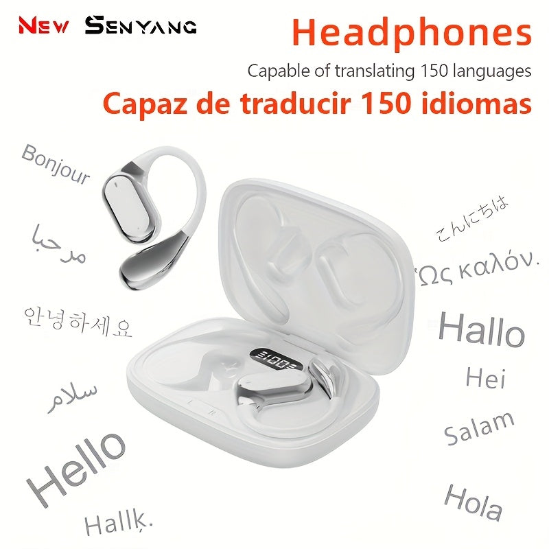 2025 New Senyang AI Translation Wireless Earbuds - Comfortable, Noise-Canceling, Touch-Controlled, Multi-Language Support, Rechargeable Lithium Battery, Ideal for Travel, Socializing, Studying, and Sports - Adult Movie and Game Themed, Travel Headphones |