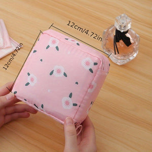 1pc Sanitary Napkin Storage Bag, Female Women Portable Cosmetic Lipstick Bag, Sanitary Napkin Storage Pouch, Makeup Lip Balm Bag, Travel Hea