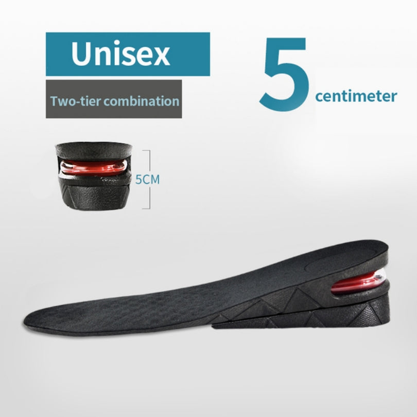 Boost Your Height Instantly with 1pc Invisible Height Increasing Insole - Adjustable Shoe Heel Insole With Air Cushion For Variable Taller S