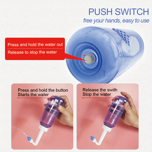 300ml BPA-Free Nasal Irrigation System - 10oz Nasal Wash Bottle with Nasal Wash Salt Packets