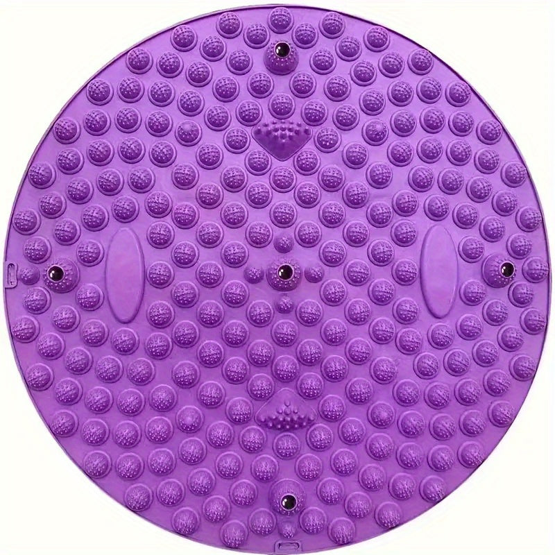 Foldable Foot Massage Pad with Granular Bumps for Stress and Muscle Relaxation – Purple Plastic Massage Mat for Home, Work, or Travel Use, Muscle Relaxation Tool | Textured Surface | Raised Nodules Mat