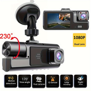 ZKCAMSPY HD 1080P Dash Cam with 170° Wide Angle, Night Vision, G-Sensor, Loop Recording, And Motion Detection for Cars