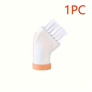 1pc Dead Corner Crevice Brush, Wet And Dry Use, Can Be Connected To Mineral Water Bottle, Household Multi-scene & Multi-functional Cleaning