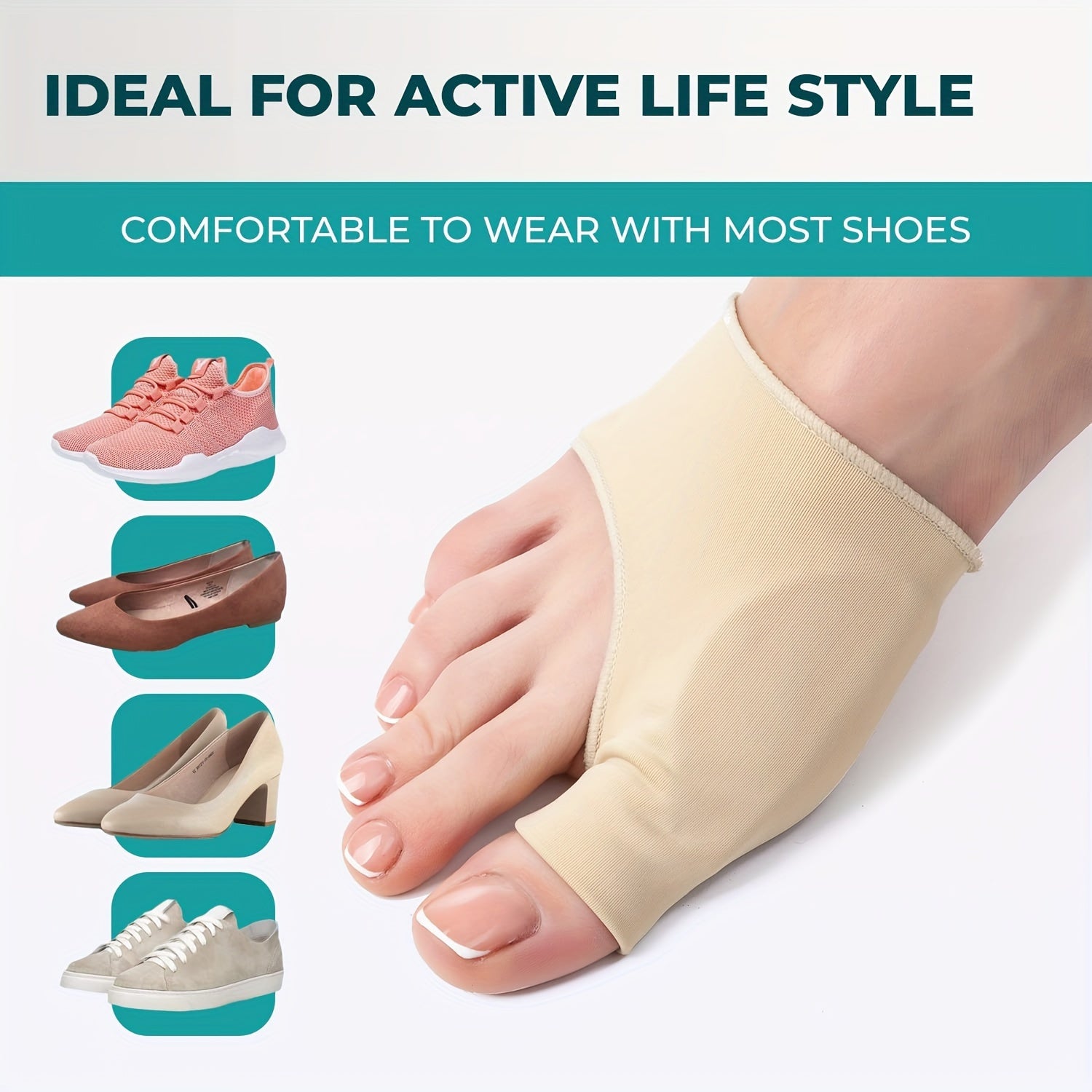 4pairs of Toe Covers for Night and Home Use Both Men and Women Can Use It