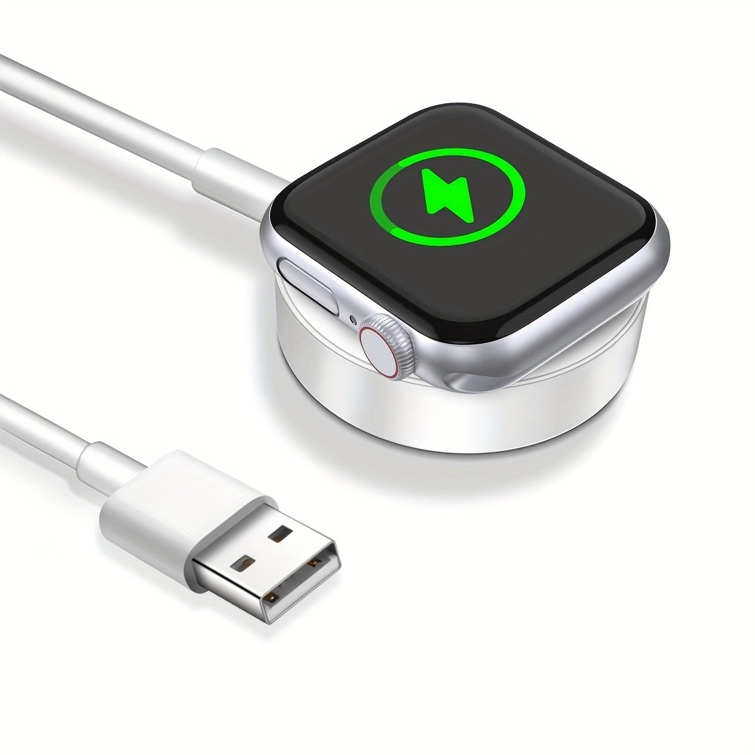 3.3ft Magnetic USB-C Fast Charging Cable for Apple Watch Series 2-9, Durable ABS & TPE, Scratch-Resistant, Efficient Heat Dissipation, Watch Series Compatibility|Compact USB Cable|Durable Abs Material