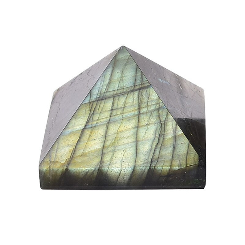 Natural Crystal Pyramid Quartz Labradorite Healing Stone Chakra Reiki Obelisk Meditation Crystal Point Home Decoration Crafts