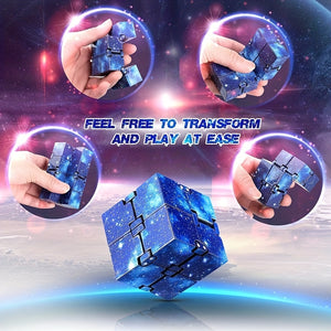 Infinite Cube Flipping Toy Anxiety Toy Fingertip Game Puzzle Anti Stress Magic Finger Anxiety Hand Gift For Children