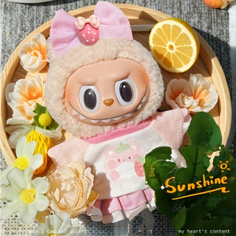 Adorable Doll Clothing Accessory Set, Suitable for 6.69-inchLABUBU Doll Clothes, Only Clothes Not Including Doll, Birthday Gift, Ramadan Festival, Easter, Holiday Gift