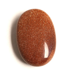 Natural Chakra Palm Tumbled Stones Crystal Healing Goldstone Smooth Soap Shape