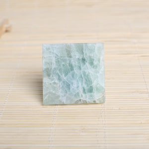 Pyramid-Finest Big Green Fluorite  Crystal Gemstone 1.97\ Carved Pyramidal Crystal Healing Crafts