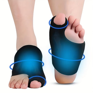 Solid Gel Foot Toe Ice Pack Wrap Big Toe, Toe Ice Packs Gel Hot Cold Compress Thumb Ice Packs, Flexible Reusable Relax Feet Ice Bag (Black), Men And Women Sports Toe Ice Wrap