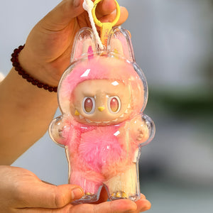 Suitable for all seasons, the LA-BU-BU 3rd generation transparent protective case comes with a clear display box and storage container, making it a creative gift for friends